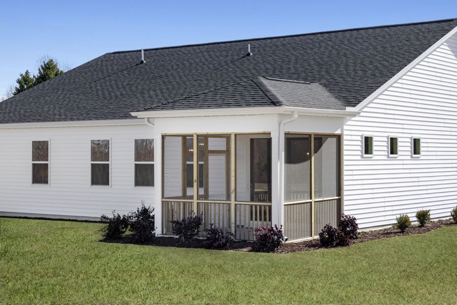 Representative exterior details of a home built from the Allegheny by Mattamy Homes in Riverfall, Angier (Image 3).