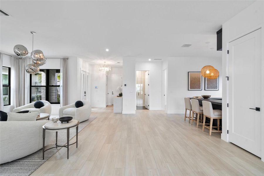 Furnished interior view inside a new home in Solana Bay at Avenir, Palm Beach Gardens (Image 12). Furnished interior view inside a new home in Solana Bay at Avenir, Palm Beach Gardens (Image 12).