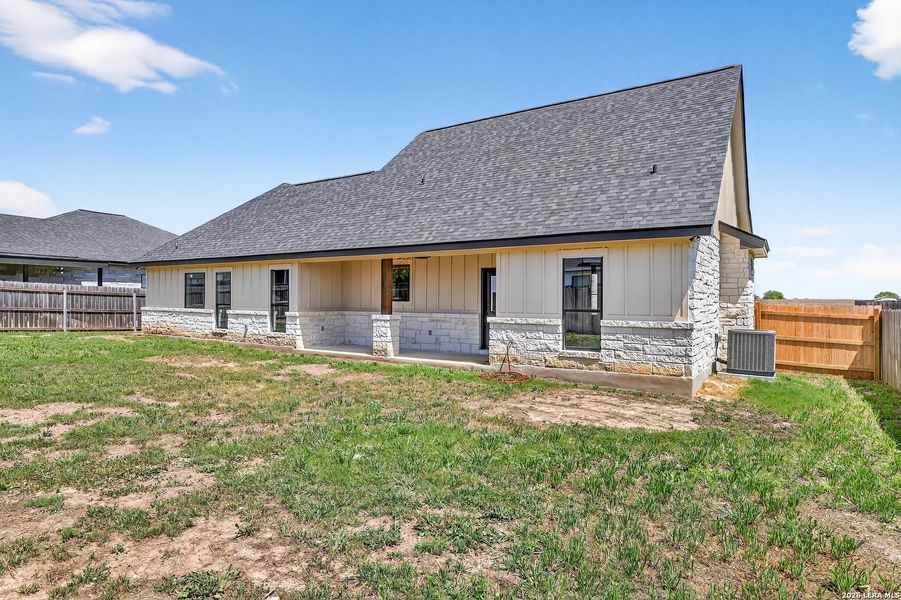 Exterior details and patio area of a home in , Poth (Image 29).