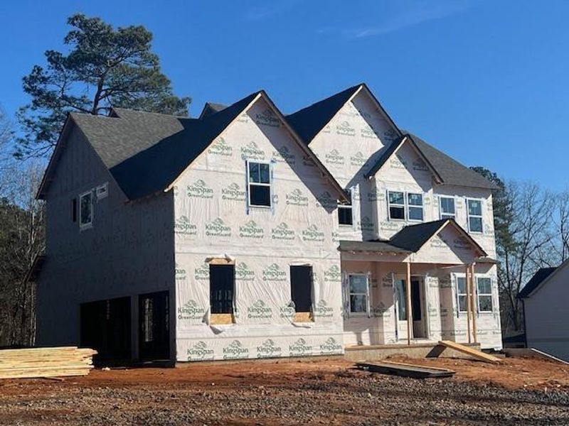 In-progress construction of a new home in Chattahoochee Reserve, Cumming, GA (Image 30).