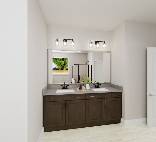 Representative furnished interior of a home built from the Ember by Tri Pointe Homes in The Meadows, Denton (Image 5).