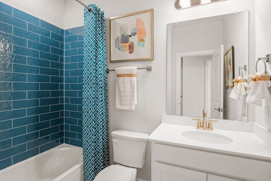 Representative furnished interior of a home built from the Harvard by Beazer Homes in Waterbend, Euless (Image 13).