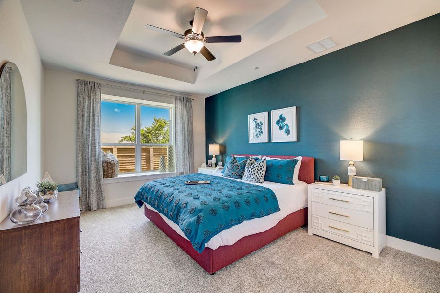 Furnished interior view inside a new home in Center 45, Round Rock (Image 16).