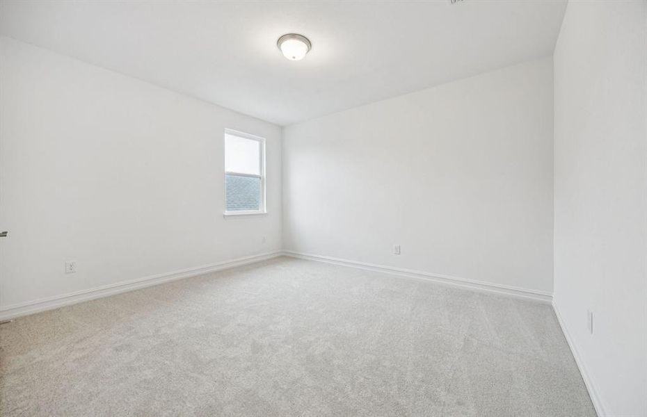 *Floorplan representation, not actual home - Spacious secondary bedroom *Floorplan representation, not actual home - Spacious secondary bedroom