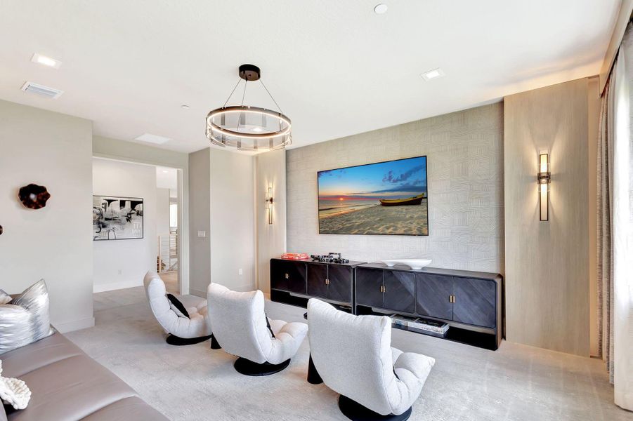 Furnished interior view inside a new home in Apex at Avenir, Palm Beach Gardens (Image 47).