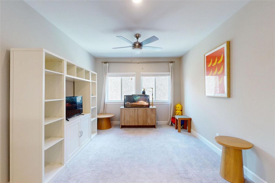 Relaxing retreat area or game room.