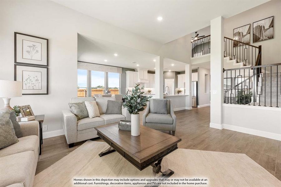 Furnished interior view inside a new home in Hayes Crossing, Midlothian (Image 22).