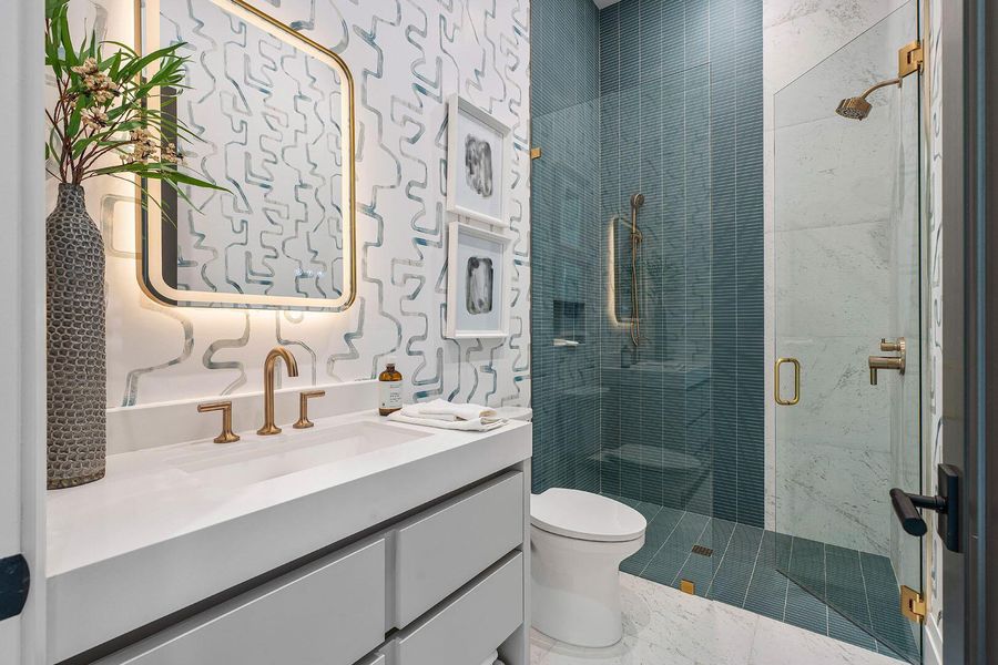 Furnished interior view inside a new home in , Boca Raton (Image 10).