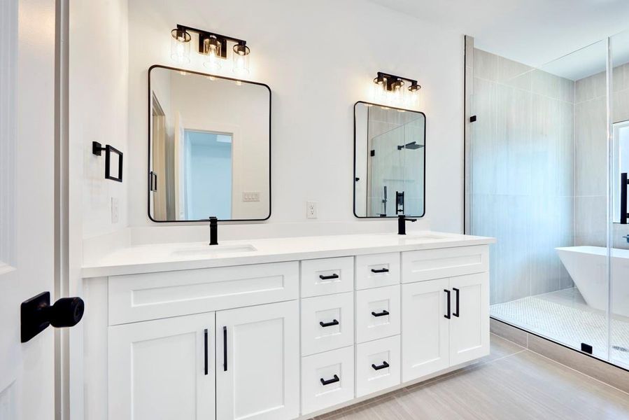 Furnished interior view inside a new home in , Houston (Image 8).