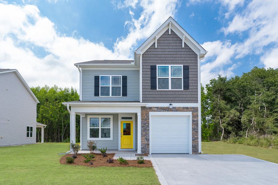 Representative exterior photo of a completed home built from the Winslow by McKee Homes in Sandy Springs, Aberdeen, NC (Image 2).