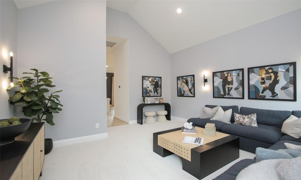 Furnished interior view inside a new home in Coastal Point, League City (Image 29).