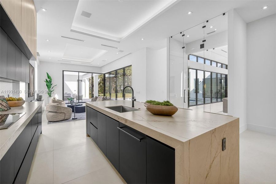 Furnished interior view inside a new home in , Miami (Image 29).