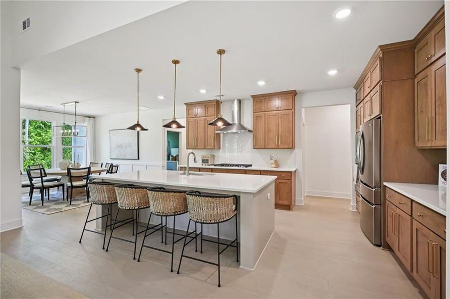 Furnished interior view inside a new home in Fireside Farms, Dawsonville (Image 15).
