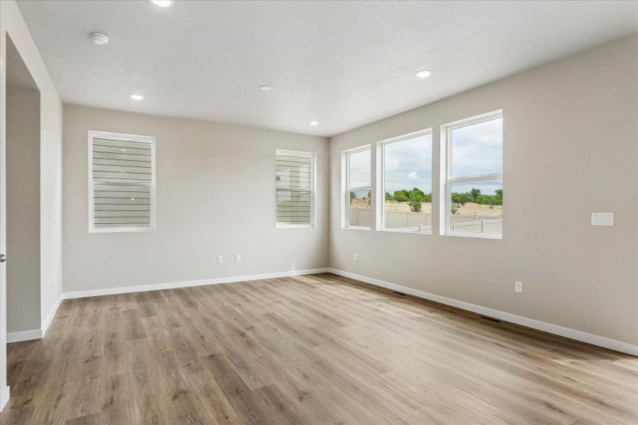 Spacious, unfurnished interior of a new home in Aspen Ranch, Fountain (Image 11). Spacious, unfurnished interior of a new home in Aspen Ranch, Fountain (Image 11).