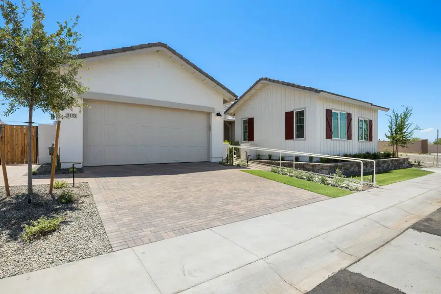 Representative exterior photo of a completed home built from the Allure by Cachet Homes Arizona in McKinley Glenn, Chandler, AZ (Image 2). Representative exterior photo of a completed home built from the Allure by Cachet Homes Arizona in McKinley Glenn, Chandler, AZ (Image 2).