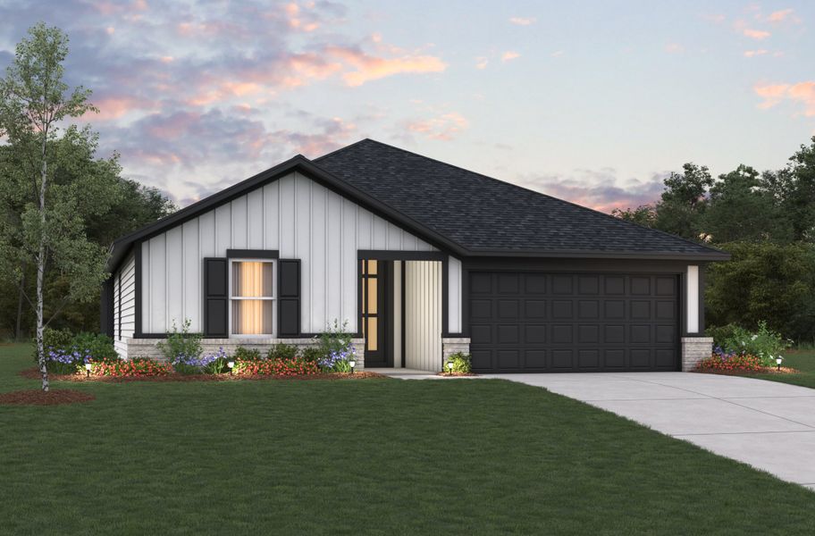 Representative exterior photo of a completed home built from the Allegheny by Beazer Homes in Laurel Landing, Alvin, TX (Image 2).