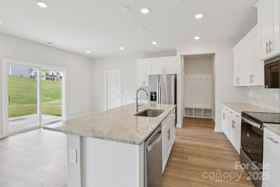 Furnished interior view inside a new home in Harper Landing, Stanley (Image 9). Furnished interior view inside a new home in Harper Landing, Stanley (Image 9).