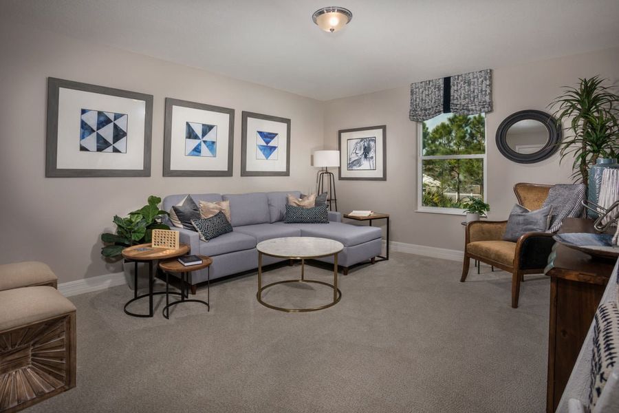 Representative furnished interior of a home built from the 2385 by KB Home in Cedar Crossings I, Haines City (Image 7). Representative furnished interior of a home built from the 2385 by KB Home in Cedar Crossings I, Haines City (Image 7).