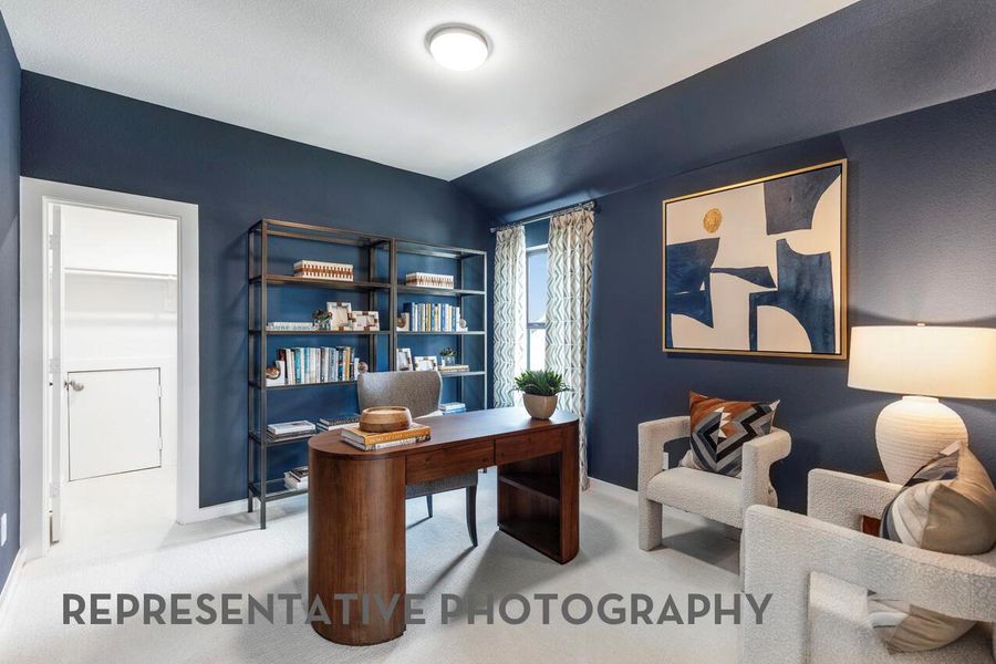 Furnished interior view inside a new home in Santa Rita Ranch, Liberty Hill (Image 20).