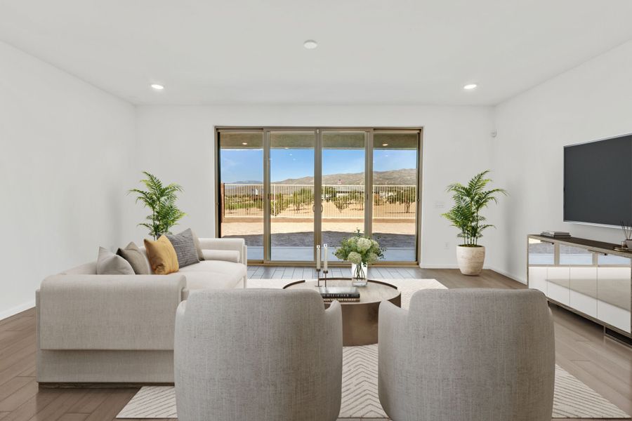 Furnished interior view inside a new home in Oasis At Rocking K, Vail (Image 3).