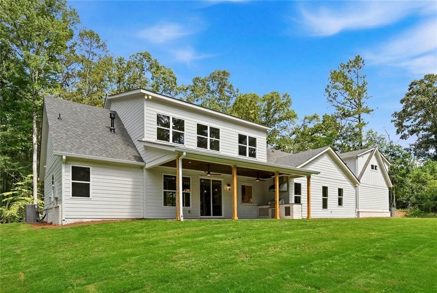 Exterior details and patio area of a home in , Marietta (Image 25).