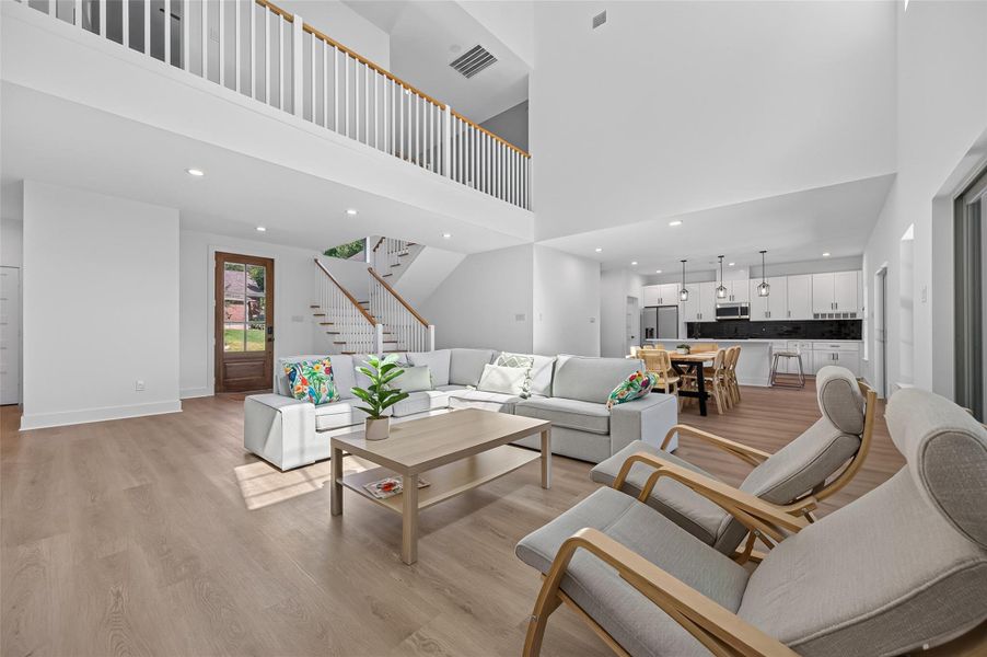 Furnished interior view inside a new home in , Conroe (Image 9).