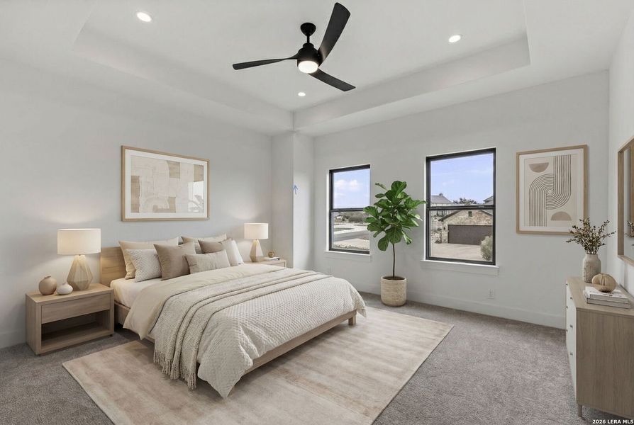 Furnished interior view inside a new home in , Boerne (Image 12).