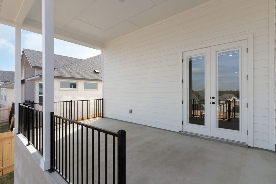 Exterior details and patio area of a home in Nolina, Georgetown (Image 28).