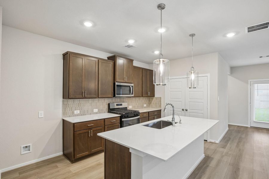 Furnished interior view inside a new home in Landing Meadows - Premier Series, New Caney (Image 13).
