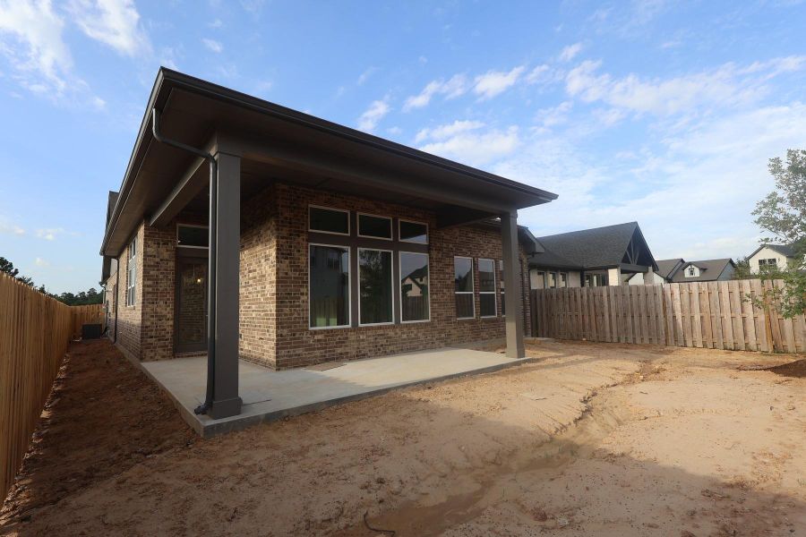 Exterior details and patio area of a home in COLTON - Reserve Collection, Todd Mission (Image 3).