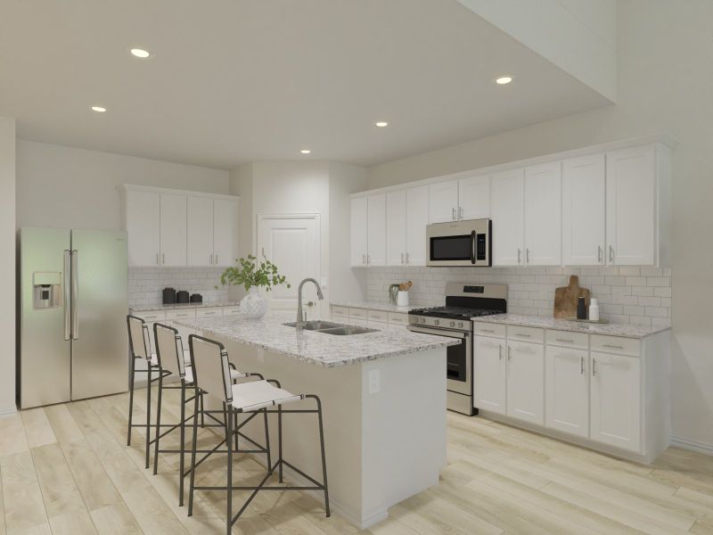 With a specious kitchen and large prep space, making meals has never been so easy. With a specious kitchen and large prep space, making meals has never been so easy.