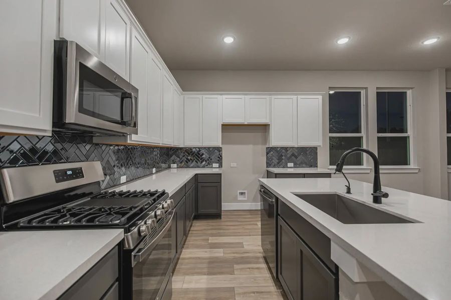 Representative furnished interior of a home built from the Jordy by Chesmar Homes in Stillwater Ranch, Buda (Image 7).