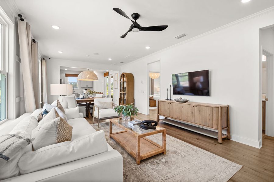 Furnished interior view inside a new home in Del Webb Savannah at Heartwood, Richmond Hill (Image 9). Furnished interior view inside a new home in Del Webb Savannah at Heartwood, Richmond Hill (Image 9).
