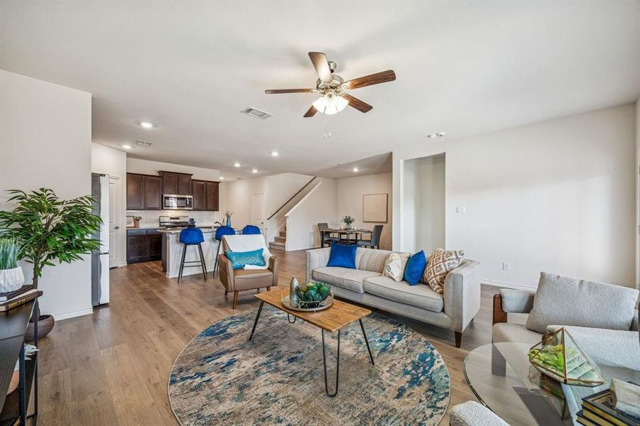 Furnished interior view inside a new home in , Princeton (Image 10).