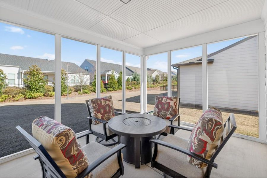 Exterior details and patio area of a home in Del Webb Chateau Elan, Hoschton (Image 26). Exterior details and patio area of a home in Del Webb Chateau Elan, Hoschton (Image 26).