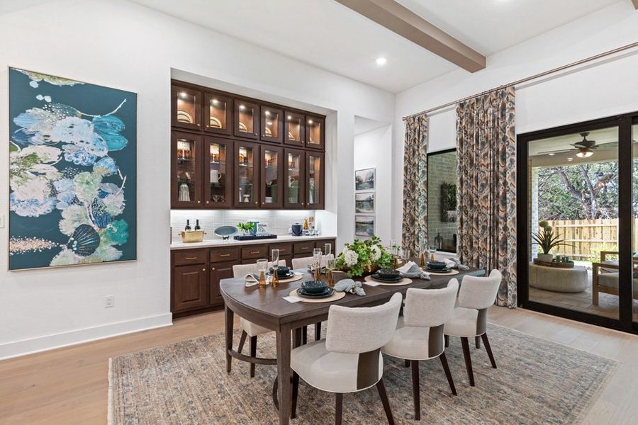 Representative Dining Room - some options shown