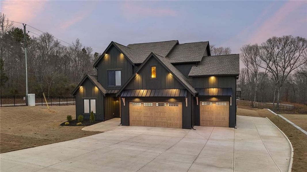 Front exterior of a new home in , Auburn, GA, highlighting curb appeal (Image 41).