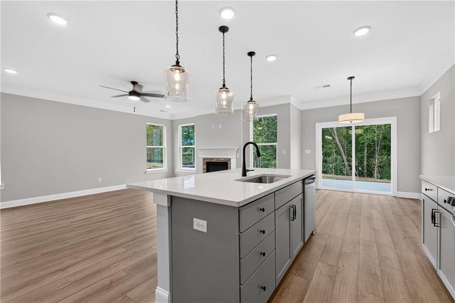 Furnished interior view inside a new home in Villas at Dawsonville, Dawsonville (Image 9).