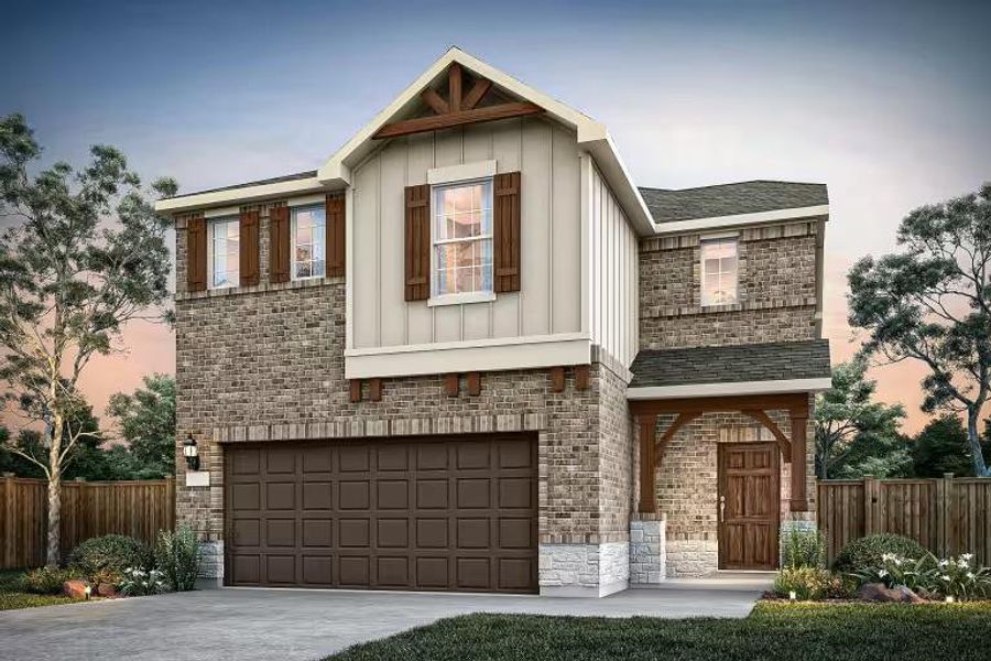 Pulte Homes, Sienna elevation S, rendering