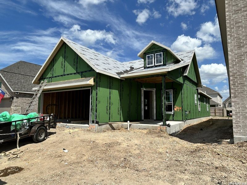 In-progress construction of a new home in Legacy at Lake Dunlap, New Braunfels, TX (Image 15).