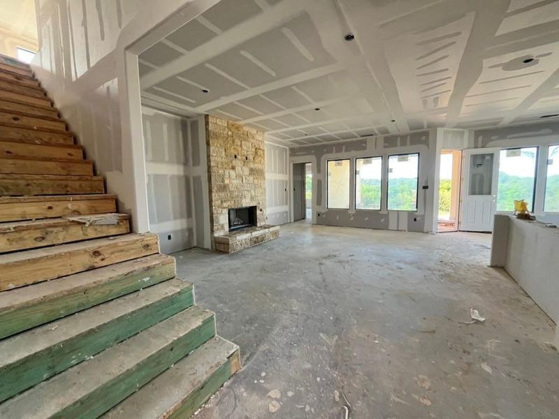 In-progress construction of a new home in Eagle Ridge Estates, Weatherford, TX (Image 6).