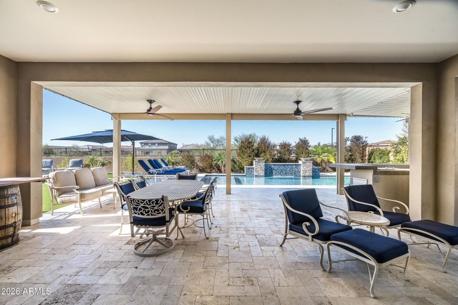 Spacious Covered Patio Spacious Covered Patio