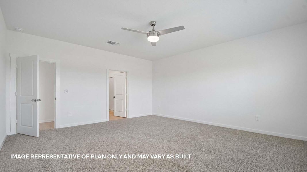 Spacious, unfurnished interior of a new home in Trails at Wildhorse, Austin (Image 13).