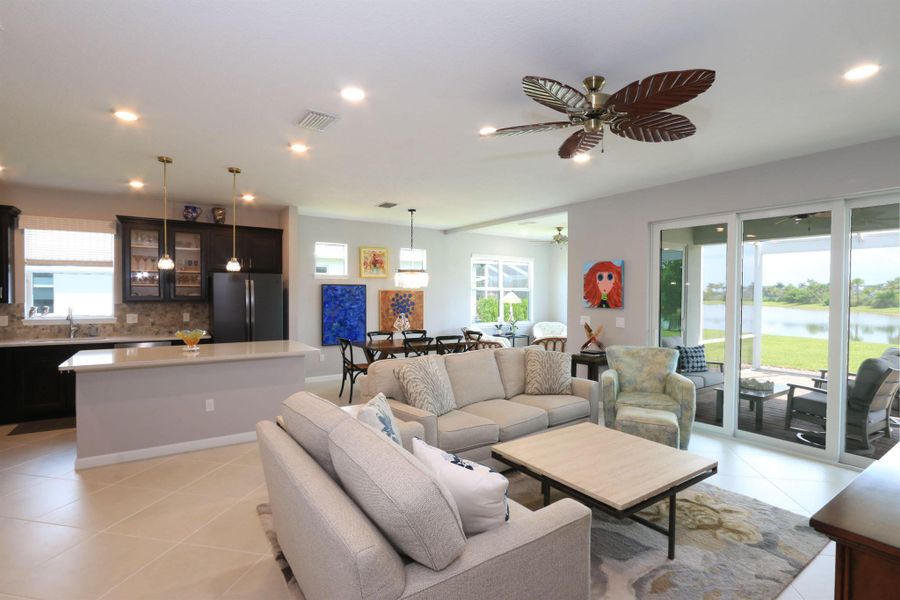 Furnished interior view inside a new home in , Port St. Lucie (Image 36).