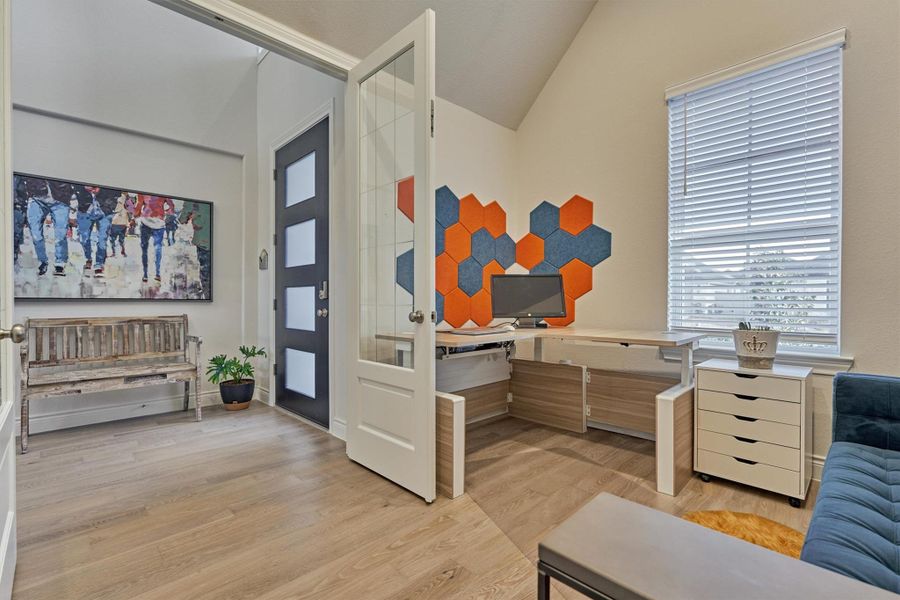 Furnished interior view inside a new home in Audubon 60', Magnolia (Image 40).