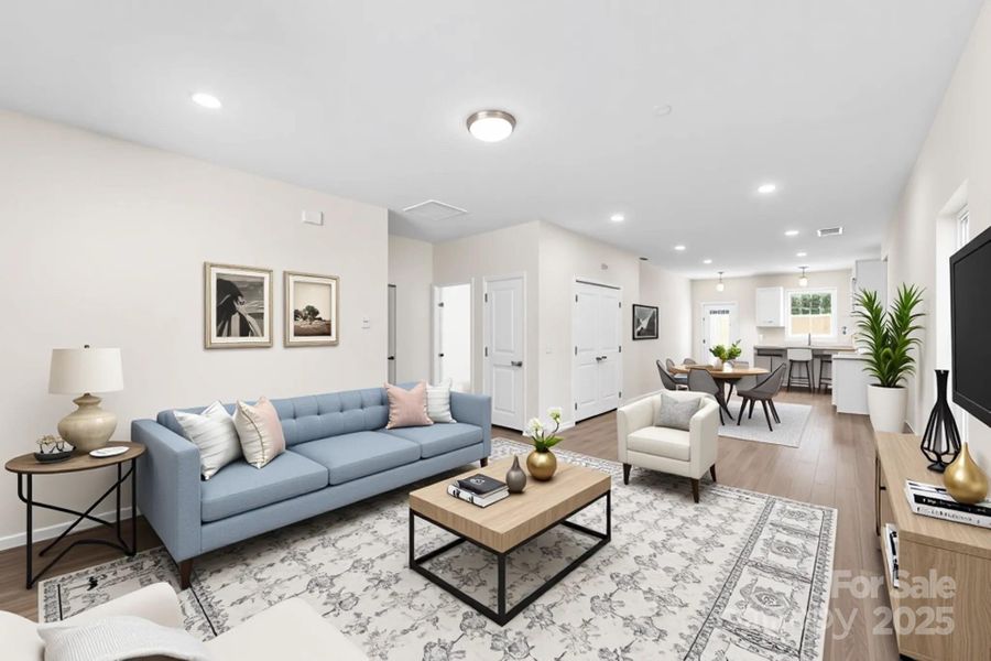 Furnished interior view inside a new home in , Spencer (Image 7).