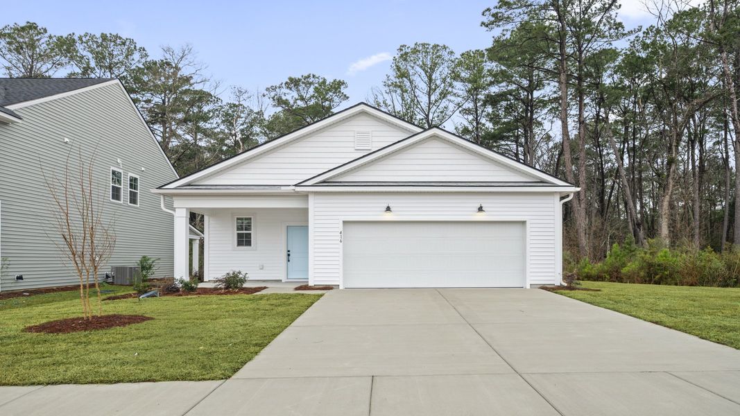 Representative exterior photo of a completed home built from the Colleton by DRB Homes in Creekside at Andrews, Summerville, SC (Image 8).