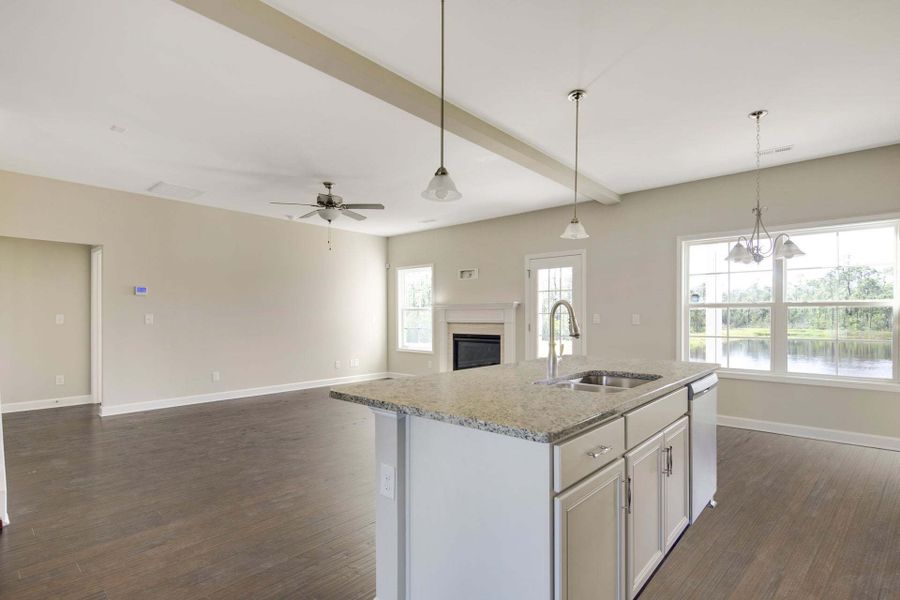 Representative furnished interior of a home built from the Clayton by Caviness & Cates Communities in Bartlett Manor, Youngsville (Image 158).