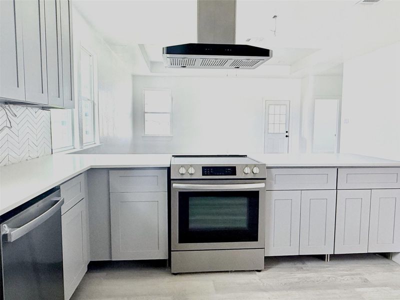 Furnished interior view inside a new home in , Cleveland (Image 5).
