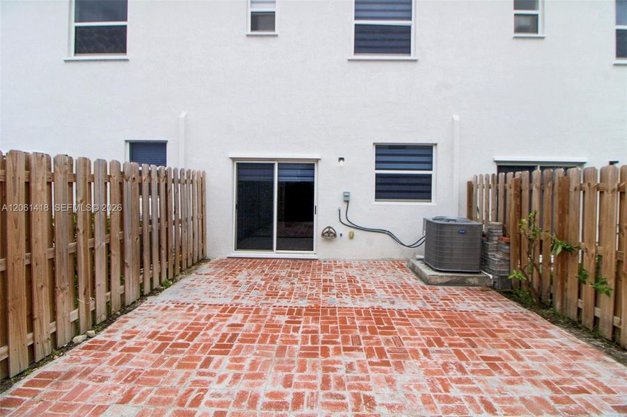 Exterior details and patio area of a home in , Homestead (Image 2). Exterior details and patio area of a home in , Homestead (Image 2).